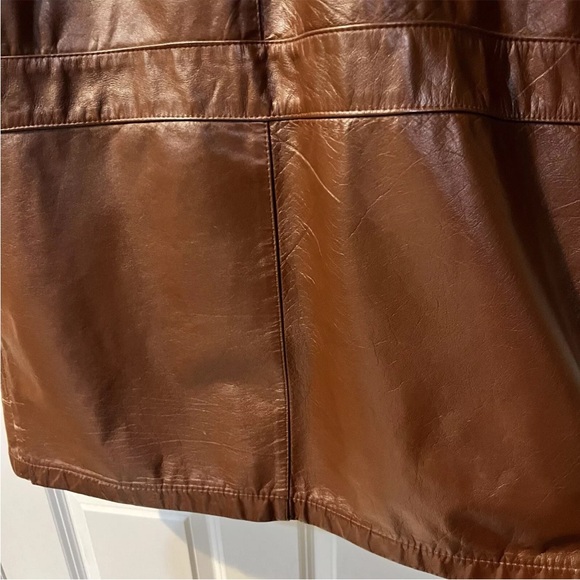Sears The Leather Shop Jacket Flannel Lining 1970s Vintage Size 40 Winter Coat - Picture 11 of 11